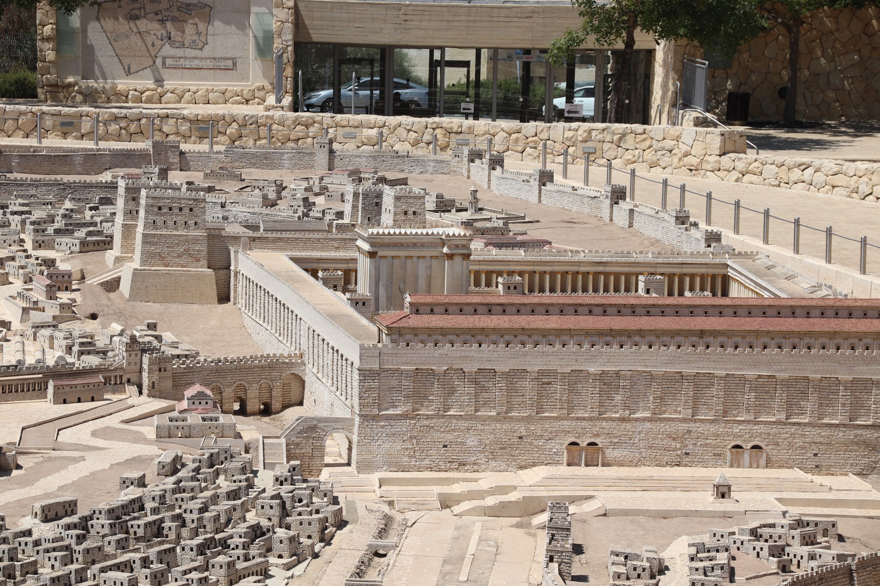 Maquette moderne de Jérusalem et du Temple à la fin de la période du Second Temple, au Musée d’Israël.