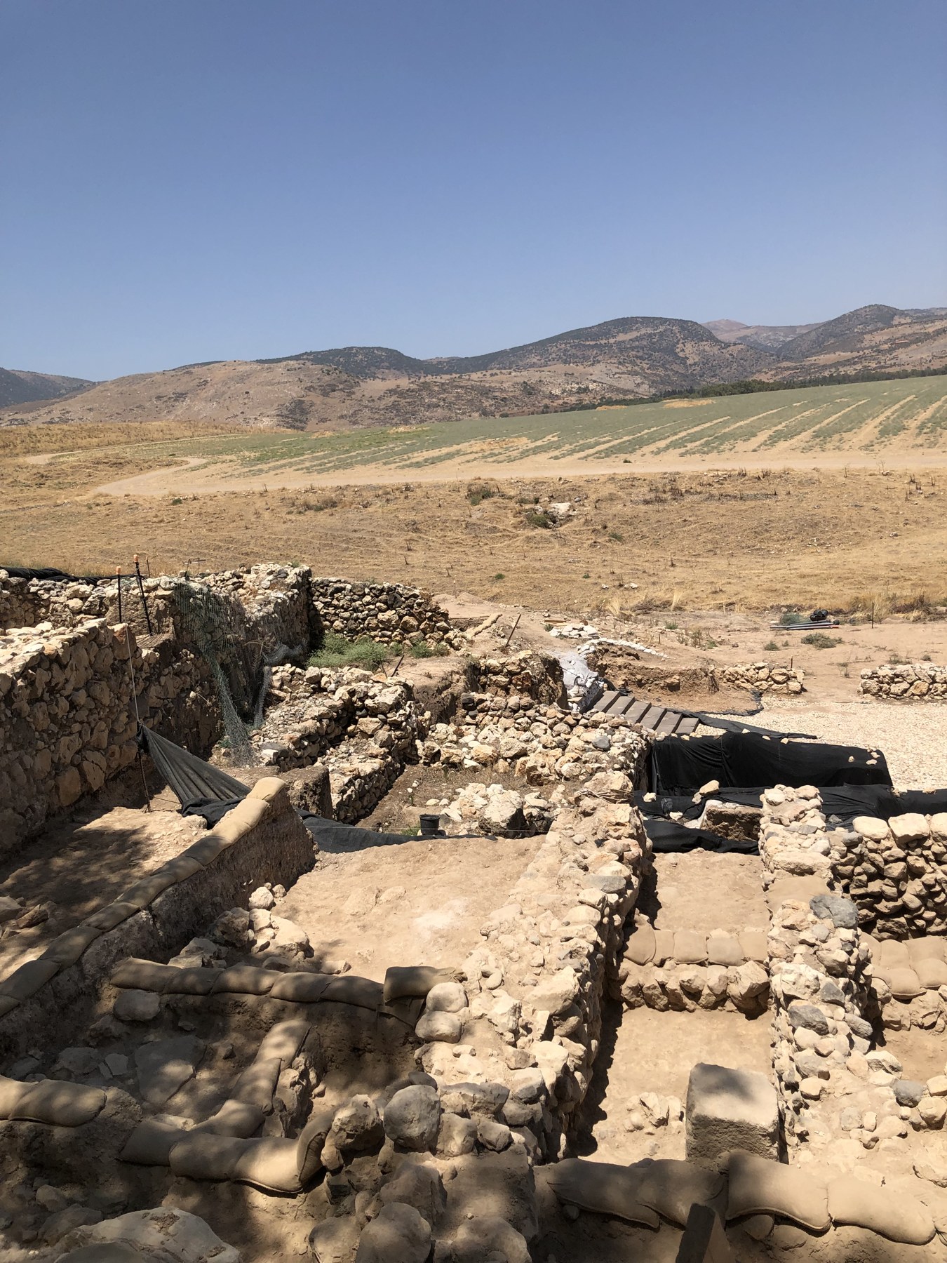 Fouilles archéologiques de la zone M4 à Tel Hazor.