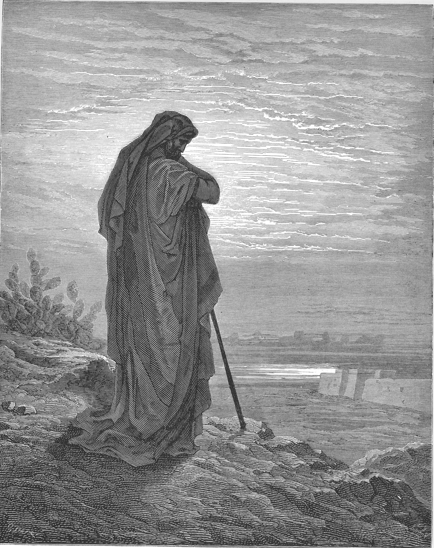 Le prophète Amos dans une gravure de Gustave Doré.