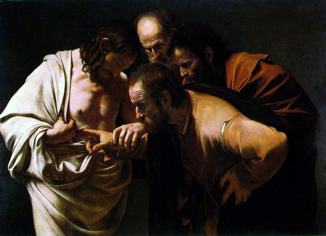 L’Incrédulité de saint Thomas de Caravage.