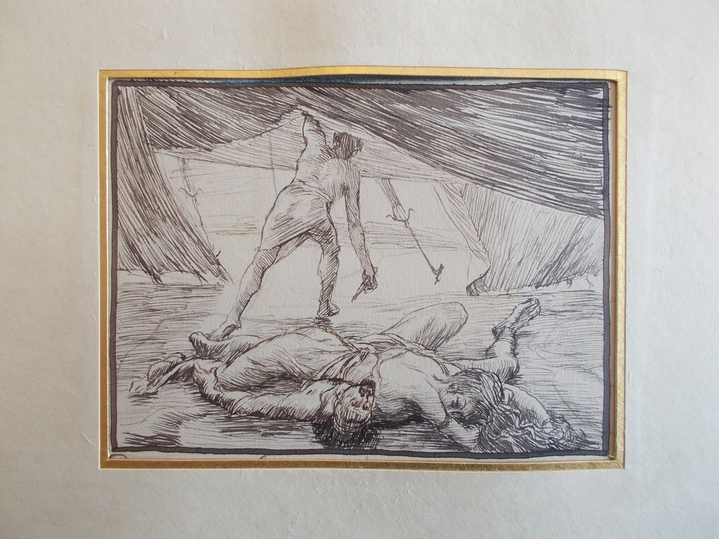 Phinéès dans une illustration de James Tissot inspirée de Nombres 25.